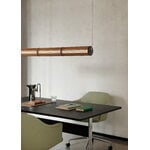 &Tradition Numbra TY1 pendant, tumbled aluminium - lacquered oak, view 12