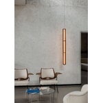 &Tradition Numbra TY1 pendant, tumbled aluminium - lacquered oak, view 10