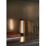 &Tradition Numbra TY3 portable lamp, tumbled aluminium - lacquered oak, view 9