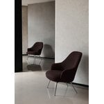 &Tradition Rely HW140 lounge chair, tube base, high, polished aluminium - Saxion 0397, vista 4