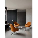 &Tradition Rely HW139 lounge chair, swivel, high-back, polished aluminium -Gentle 0433, view 4