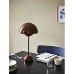 &Tradition Flowerpot VP3 table lamp, red brown