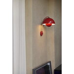 &Tradition Flowerpot VP8 wall lamp, vermilion red