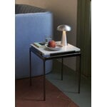 &Tradition Table d’appoint Sett LN11, Bianco Carrara - chrome foncé