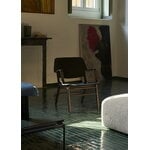 &Tradition Fauteuil lounge avec accoudoirs AX HM11, chêne teinté foncé