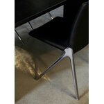 &Tradition Kape IF7 chaise, aluminium poli - cuir Noble noir, image décorative