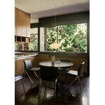 &Tradition Kape IF7 chaise, aluminium poli - cuir Noble noir, image décorative