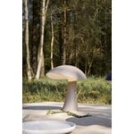 Louis Poulsen Rumee 220 portable table lamp, earth grey, decoration image