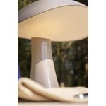 Louis Poulsen Rumee 220 portable table lamp, earth grey, decoration image