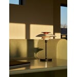Louis Poulsen PH 80 portable table lamp, opal white - high lustre chrome plated, decoration image