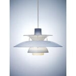 Louis Poulsen PH 5 320 Opal riippuvalaisin, pale blue, näkymä 7