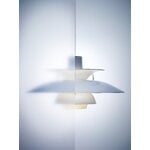 Louis Poulsen PH 5 320 Opal riippuvalaisin, pale blue, näkymä 2