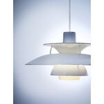 Louis Poulsen PH 5 320 Opal riippuvalaisin, pale blue, näkymä 10