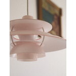 Louis Poulsen PH 5 320 Opal riippuvalaisin, pale rose, näkymä 6
