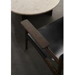 Karimoku Case N-LC02 Loungesessel, geräucherte Eiche - schwarzes Leder, dekorationsbild