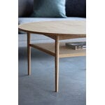 Aakjaer Furniture No.100 sohvapöytä, valkoöljytty tammi, näkymä 4