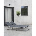 Fiam Amigo Outdoor sunbed, chrome - black, foldable, decoration image
