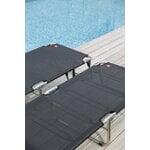 Fiam Amigo Outdoor sunbed, chrome - black, foldable, decoration image
