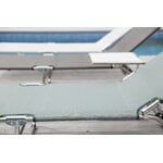 Fiam Amigo Outdoor sunbed, chrome - sage green, foldable, decoration image