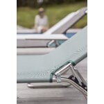 Fiam Amigo Outdoor sunbed, chrome - sage green, foldable, decoration image