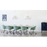 HAY Perforated floor cabinet, medium, steel blue, decoration image