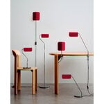 HAY Apex työpöytävalaisin nipistimellä, maroon red, näkymä 3