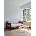 HAY Kofi sohvapöytä 80 x 80 cm, lakattu tammi - teksturoitu lasi
