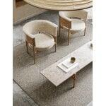 Karimoku Case N-CT01 coffee table, 48,5 x 150 cm, lacquered oak - marble, decoration image
