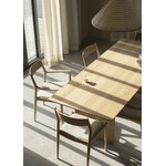Karimoku Case N-DT01 dining table, 90 x 200 cm, lacquered oak, decoration image