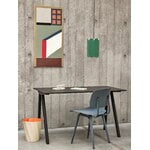 HAY Schreibtisch CPH90 2.0, 130x65cm, Eiche schwarz, Eichenfurnier