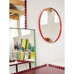 HAY Arcs Mirror rectangle, large, burgundy, decoration image