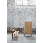 Nikari Arkitecture cabinet, 155 x 80 x 40 cm, oak