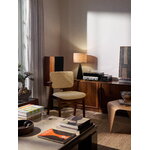 Artek Domus chair, stained walnut - Wow RE beige/pink - Prestige cognac, decoration image