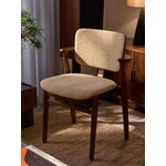 Artek Domus chair, stained walnut - Wow RE beige/pink - Prestige cognac, decoration image