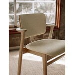 Artek Domus Stuhl, lackierte Eiche - Wow RE Creme/Weiß - Prestige Nougat, dekorationsbild