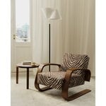 Artek Aalto nojatuoli 400 "Tankki", pähkinä - Zebra ruskea/valkoinen, näkymä 2