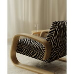 Artek Poltrona 400 "Tank" di Aalto, betulla - Zebra nero/bianco, vista 6