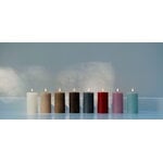 Uyuni Lighting Bougie pilier LED, 7,8 x 15 cm, texture rustique, vanille