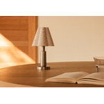 Audo Copenhagen Admiral Portable table lamp, chrome - linen, view 10