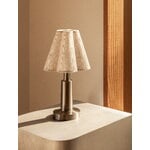 Audo Copenhagen Admiral Portable table lamp, chrome - linen, view 7