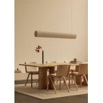 Audo Copenhagen Hashira Linear riippuvalaisin, raakapellava, sisustuskuva