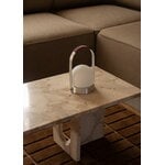 Audo Copenhagen Carrie lampe de table portable, Anniv. Ed., IP44, aluminium brossé - cuir, image décorative