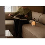 Audo Copenhagen Carrie lampe de table portable, Anniv. Ed., IP44, aluminium brossé - cuir, image décorative