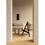 Audo Copenhagen Knitting Chair nojatuoli, musta tammi - Barnum Boucle 24, sisustuskuva