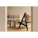 Audo Copenhagen Knitting Chair nojatuoli, musta tammi - Barnum Boucle 24, sisustuskuva