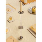 Audo Copenhagen Interconnect candle holder, small, stainless steel