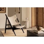 Audo Copenhagen Knitting Chair nojatuoli, musta tammi - Barnum Boucle 24, sisustuskuva