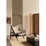 Audo Copenhagen Knitting Chair nojatuoli, musta tammi - Barnum Boucle 24, sisustuskuva