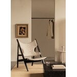 Audo Copenhagen Knitting Chair nojatuoli, musta tammi - Barnum Boucle 24, sisustuskuva