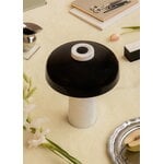 Audo Copenhagen Reverse table lamp, black - carrara marble